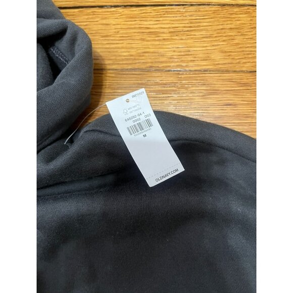 Old Navy Active Gray Pullover Hoodie Sweatshirt Size Medium Neck Warmer NWT - Picture 4 of 7